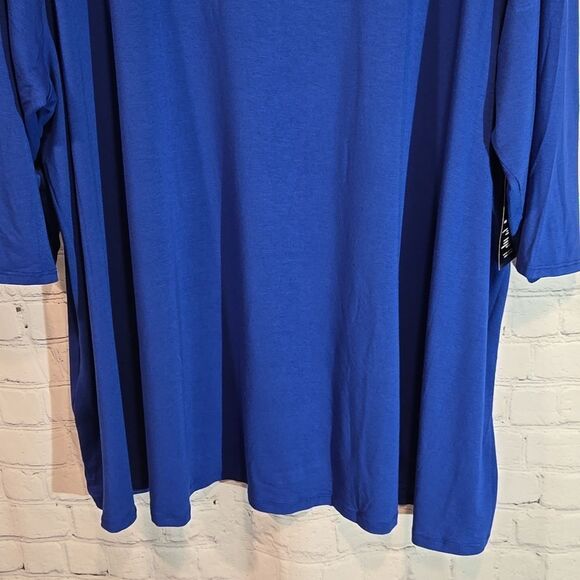 Jessica London plus size 26 blue mockneck top NWT - Picture 3 of 8